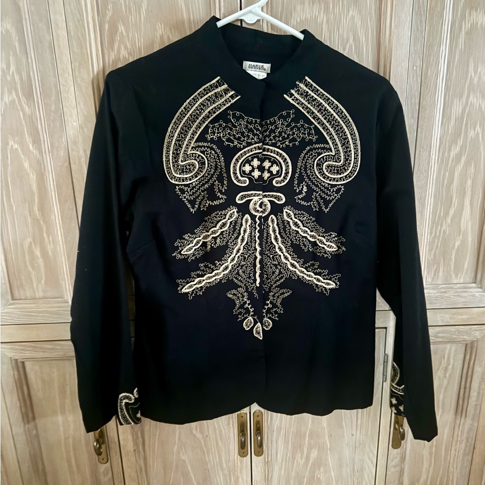 Rare Find: Vintage 1990s Harve Bernard Embroidered Indian-Inspired Jacket